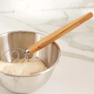RSVP International Olive Wood Swedish Dough Whisk
