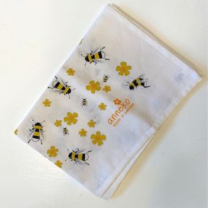 Tea Towel: Bees Tea Towel (Linen & cotton blend) *** REDUCED TO CLEAR - 15% OFF! ***