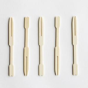 Eco Disposable Tableware: Bamboo Cocktail Forks