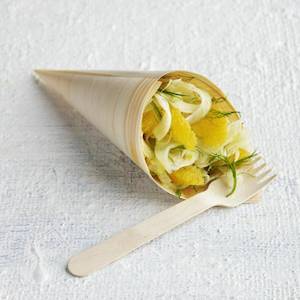 Eco Disposable Tableware: Wooden Cones