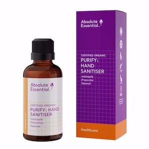Organic Essential Oils: Absolute Essential Purify Hand Sanitiser (Organic) *** REDUCED TO CLEAR - 20% OFF! ***