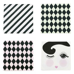 Miss Etoile Paper Napkins (Four Designs)
