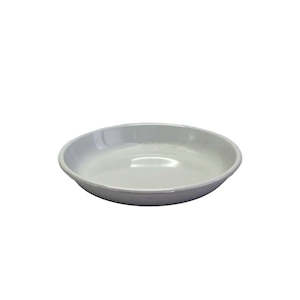 Falcon Enamelware: Dishy Enamel Pasta Plate - Soft Grey