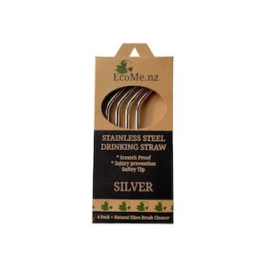 Event Party Supplies: EcoMe Stainless Steel Bent Drinking Straws
