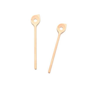 Dishy Beechwood Pointed Spoon with Hole