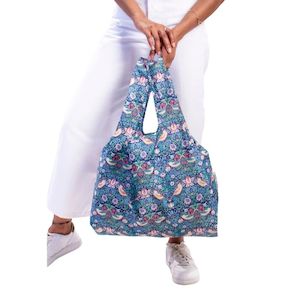 Reusable Shopping Bags: Kind Bag Reusable Shopping Bag - Strawberry Thief by William Morris