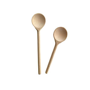 Dishy Beechwood Wide Round Spoon