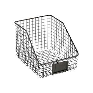 Kitchen Storage Baskets: Seymours Medium Black Wire Basket