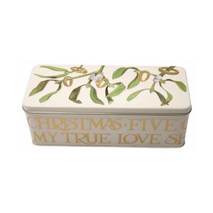 Emma Bridgewater Five Gold Rings Rectangular Storage Tin
