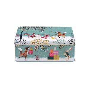 Gift Packaging Nz: Sara Miller Woodland Tales Merry Band Biscuit Tin