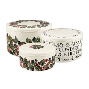 New: Emma Bridgewater Blackberries Cake Tins (Set of 3)