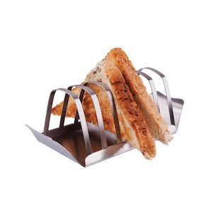 Kitchen Utensils: Appetito Stainless Steel Toast Rack with Tray