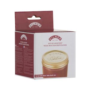 Kilner Jars Bottles: Kilner Wide Mouth Screw Bands (Pack of 6)