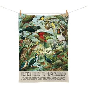 100%NZ Tea Towel - NZ Native Birds