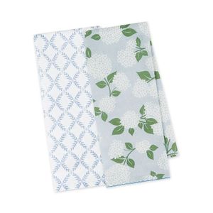 Kitchen Textiles: Design Imports Hydrangea Garden Tea Towels (Set of 2)