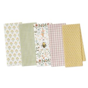 Design Imports Honey Bee Tea Towels (Set of 5)