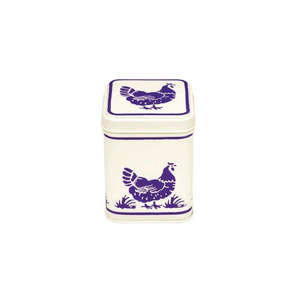 Emma Bridgewater Blue Hens Square Tin - 100gm