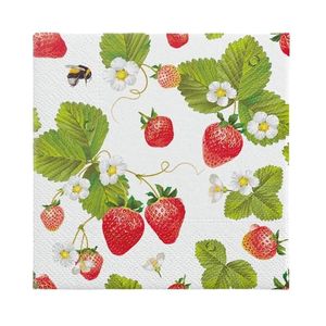 PAW Paper Napkins - Strawberries with Bees