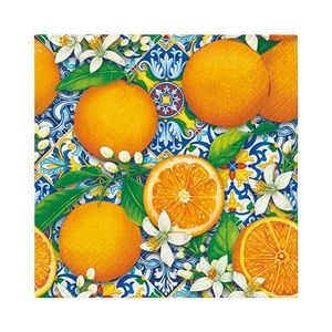 PAW Paper Napkins - Orange Bloom