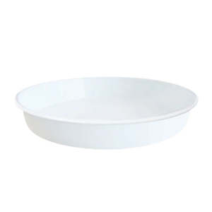 Baking Oven Dishes: Dishy Deep Round Tray - White