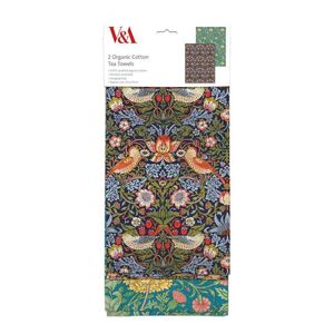 Kitchen Textiles: Museums & Galleries V&A Tea Towels – Morris Designs (Set of 2)