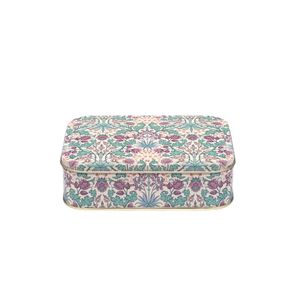 Arts & Crafts Hyacinth Small Rectangular Tin