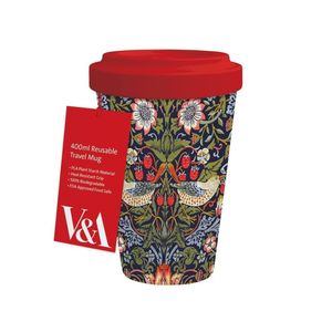 Museums & Galleries PLA Travel Mug – Strawberry Thief