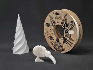 Translucent White rPLA pro, 100% Recycled, 1.75mm, 250g *Perfect for light fixtures*