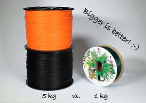 2 85mm Filament: 5kg 100% recycled rPLA pro, 2.85 mm - contact us for current lead time
