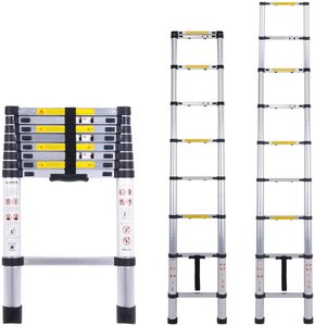 Kiwi Grab: Ladder Telescopic Aluminium Extension Ladder 2.9m