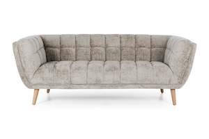 3 Seater Sofa: Towelie 3 seater sofa - Pearl Grey