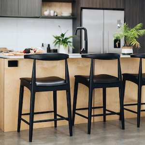 Elbow Barstool - Black