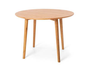Dining Table: Nordik Round Drop Leaf Dining Table