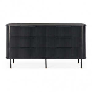 Dresser: Anders 6 Drawer Dresser - Black