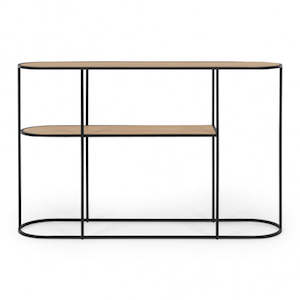 Hall Tables: Deco Console Table Natural