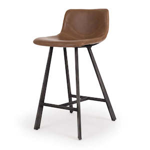 Rustic Barstool - Tan