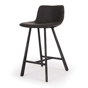 Barstool: Rustic Barstool - Grey