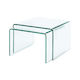 Ghost Glass Nested Tables