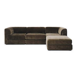 Corner Suites Modular Sofas: Harmony 4 pce Modular Suite - Olive