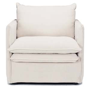 Hamilton Slipcover Armchair - Oatmeal