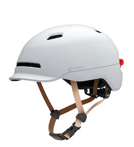 White Medium Smart4u SH50U Smart City Commuter Bling Helmet - Kiwi Hoverboard & Scooter