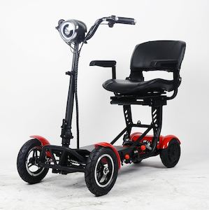 4 Wheel mobility scooter red big seat - Kiwi Hoverboard & Scooter