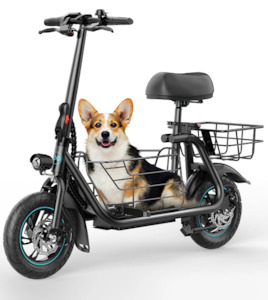 Electric scooter with Seat and Basket Gyroor C1S NZ