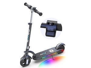 Electric Scooter: Ages 8-14 Gyroor H40 Black Kids Electric Scooter - Kiwi E-Scooters