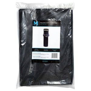FP Recycled Coffee Waste Bags, Black 220x925x80mu - Box of 350 - Kiwi Hygiene Supplies