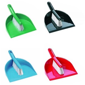 Deluxe Brush & Pan Set (4 Colours) - Kiwi Hygiene Supplies