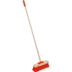 Hi-Vis Yard Brooms (2 Sizes) - Kiwi Hygiene Supplies
