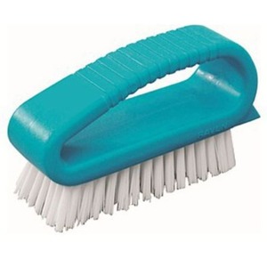 Loop Scrubbing Brush with Rear Scraper - Blue - Kiwi Hygiene Supplies