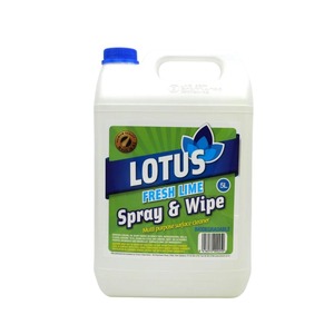 Lotus Fresh Lime Spray & Wipe Cleaner 5L - Kiwi Hygiene Supplies