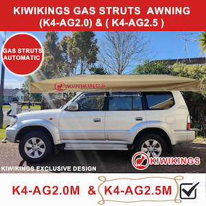 (2025 SALE) KIWIKINGS Gas Struts Free standing awning (K4-AG2.0) & ( K4-AG2.5 )
